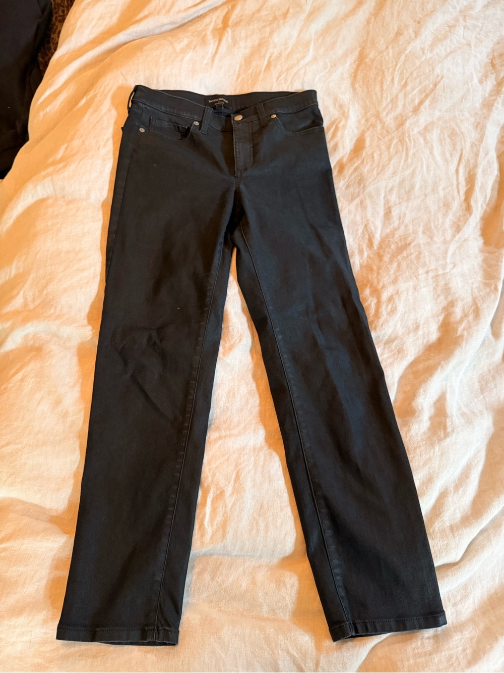 Banana Republic Black Straight-Leg Jeans